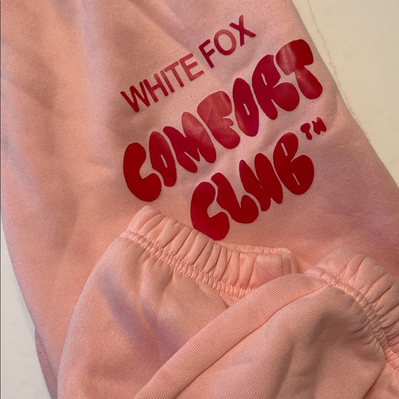 White Fox Boutique Pink Comfort Club Joggers - Picture 4 of 4